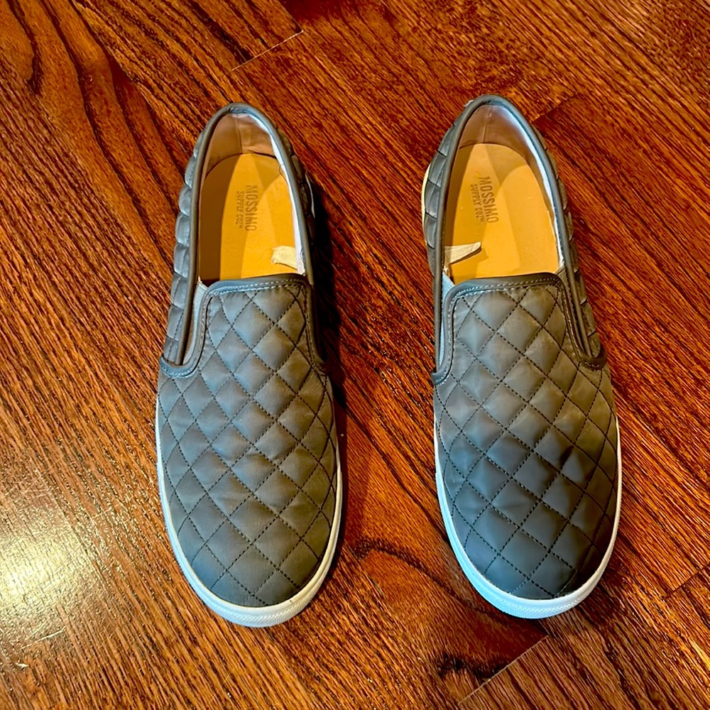 Green slide in shoes